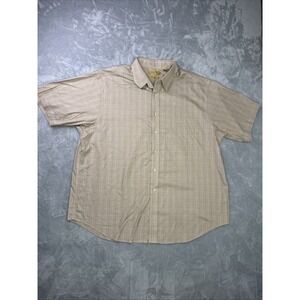 Roundtree Yorke Gold Label Shirt Mens Sz XXL Non-Iron Short Sleeve